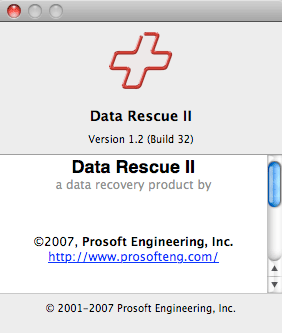 Data Rescue II version 1.2