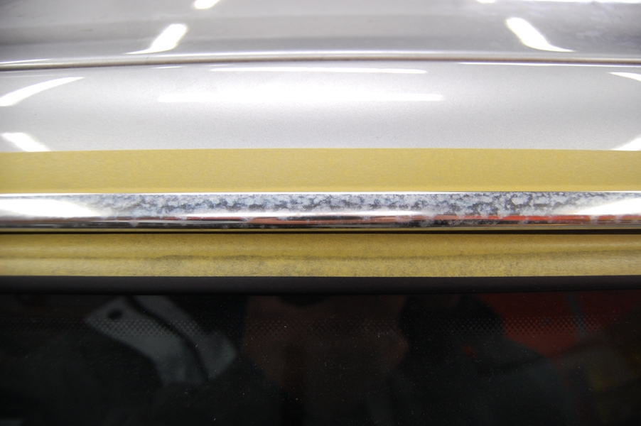 メッキモールの腐食 ウォータースポット処理 福岡の車修理 傷 キズ へこみ 板金塗装の オートサービスサンルイスブログ